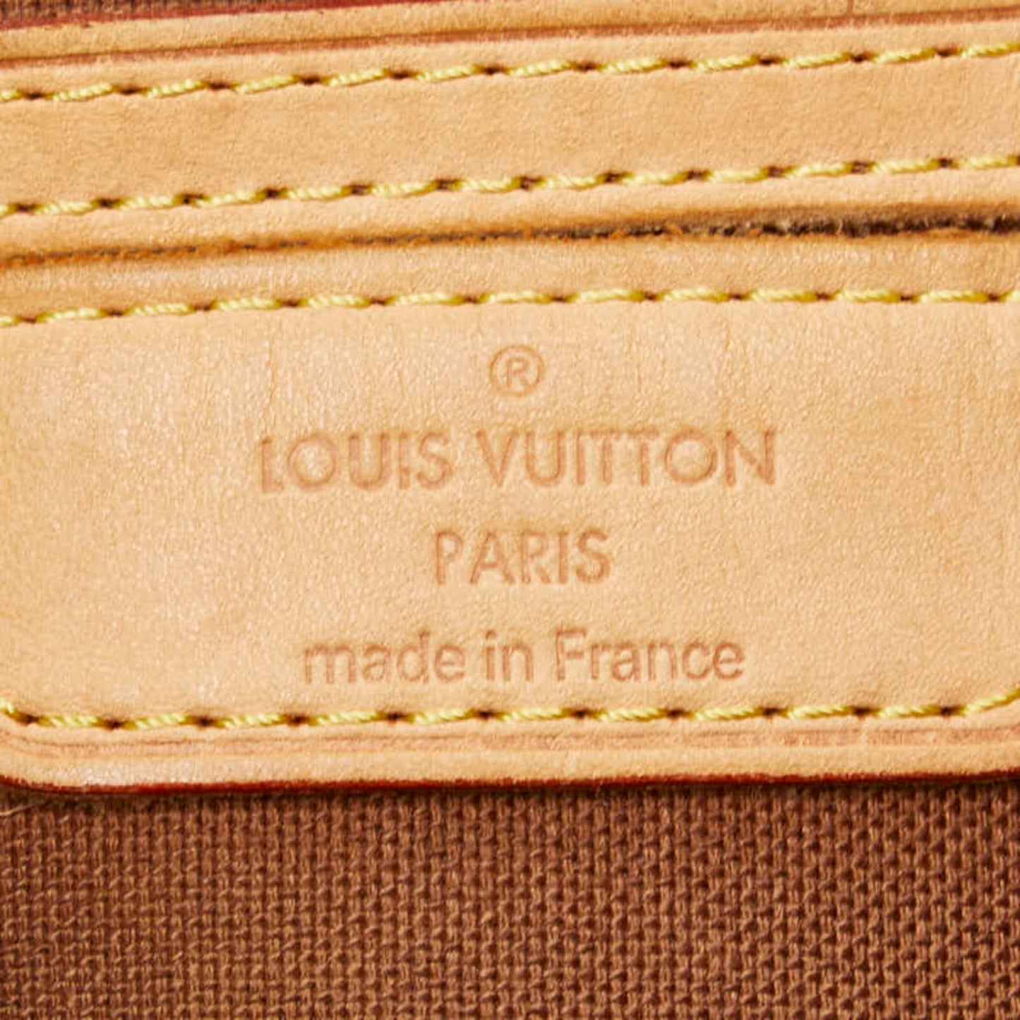 Louis Vuitton Brown Pvc Leather Shoulder Bag Tote Bag