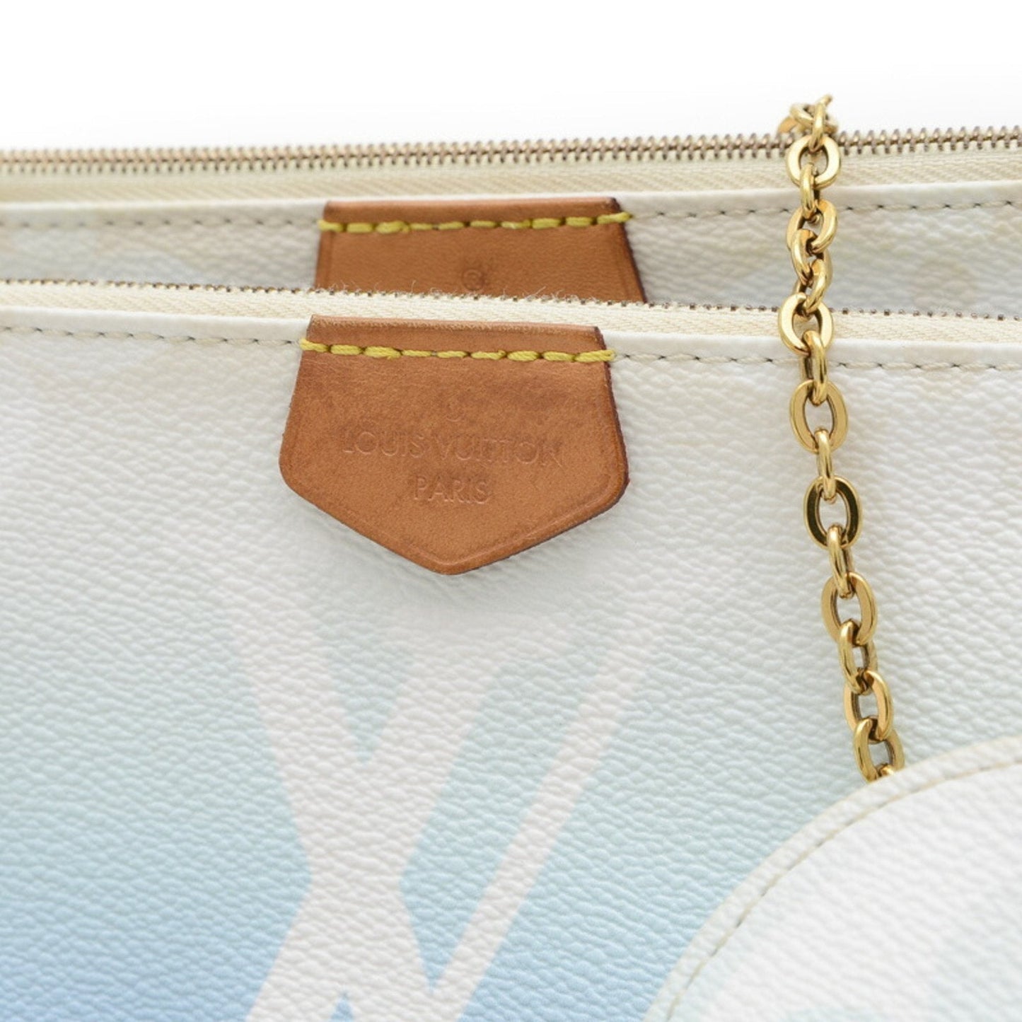 Louis Vuitton Blue Monogram Pochette Shoulder Bag