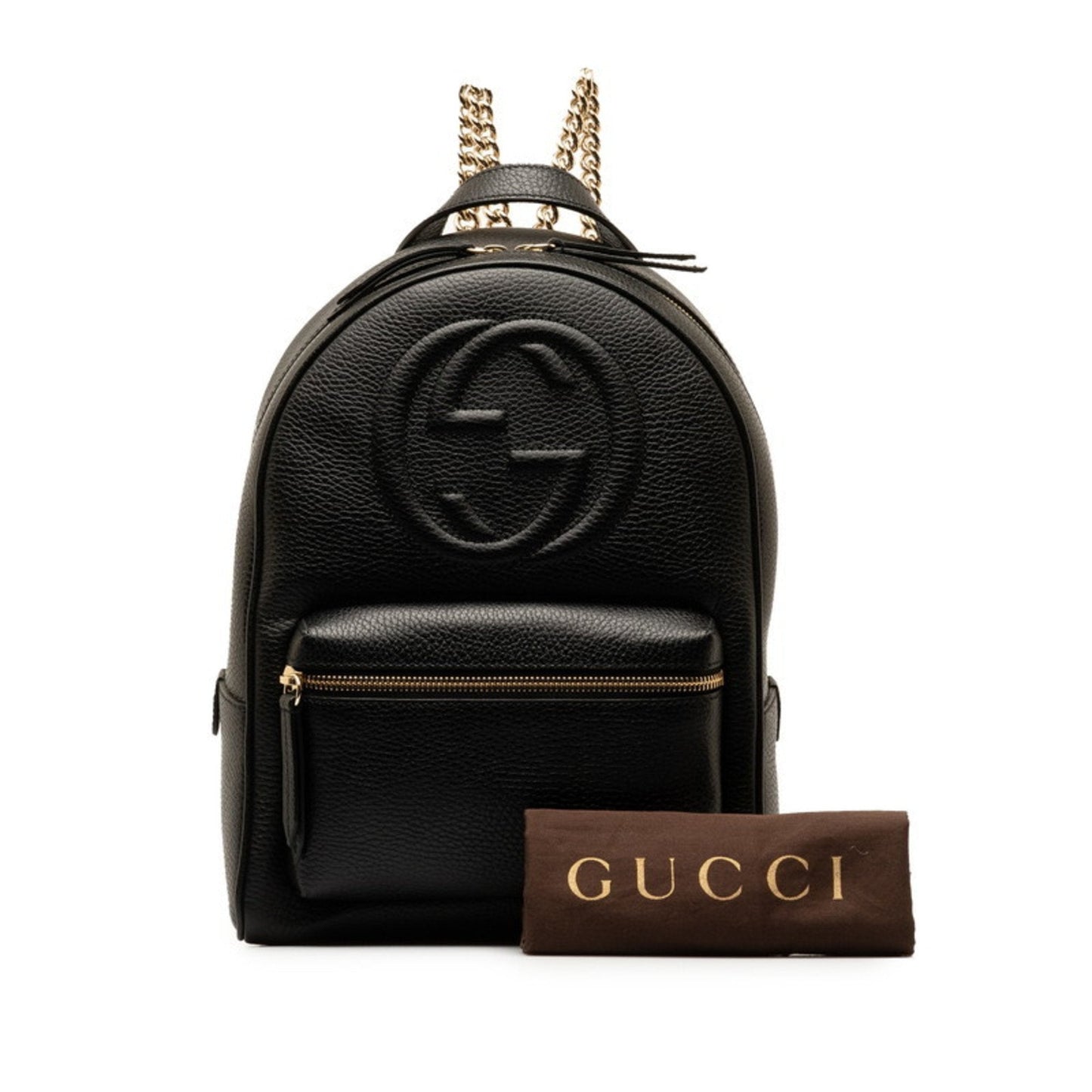 Gucci Soho Black Leather Backpack