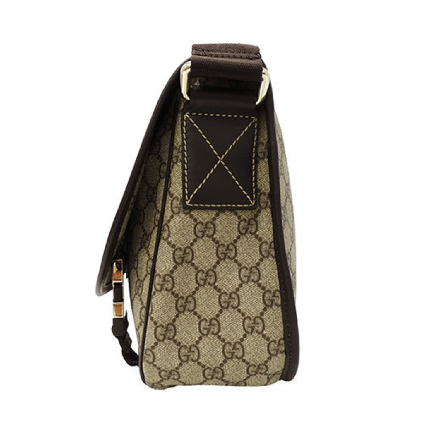 Gucci Brown Pvc Messenger Bag Shoulder Bag