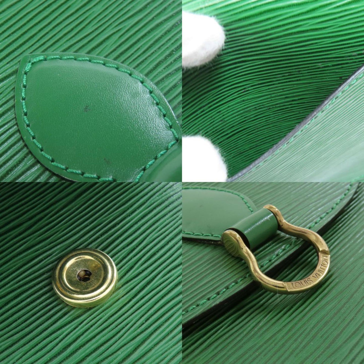 Louis Vuitton Epi Green Epi Leather Shoulder Bag