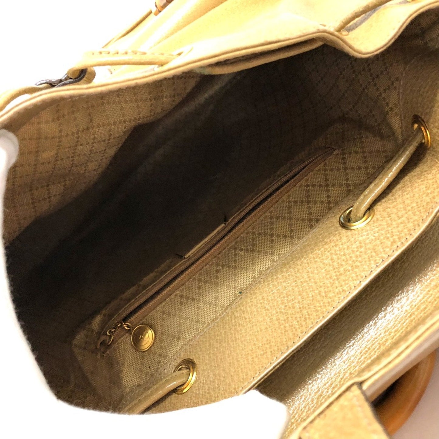 Gucci Beige Leather Backpack