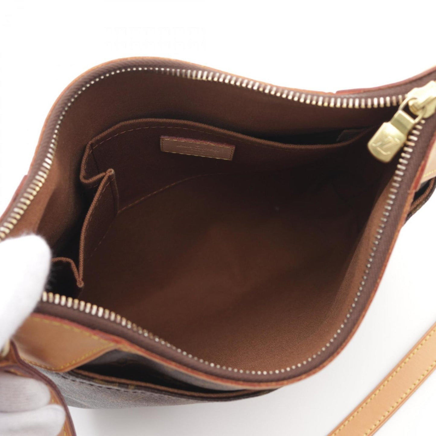 Louis Vuitton Brown Monogram Coated Canvas Leather Shoulder Bag