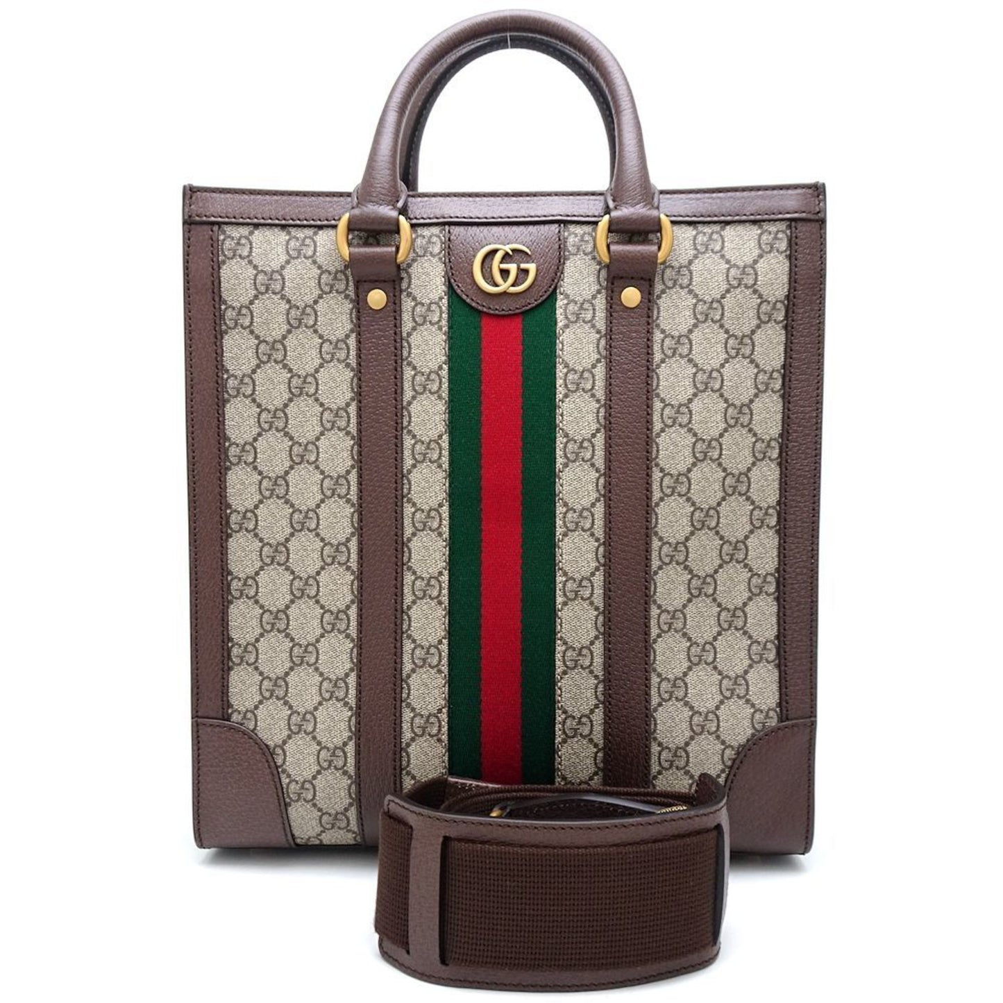Gucci Beige Gg Supreme Leather Handbag