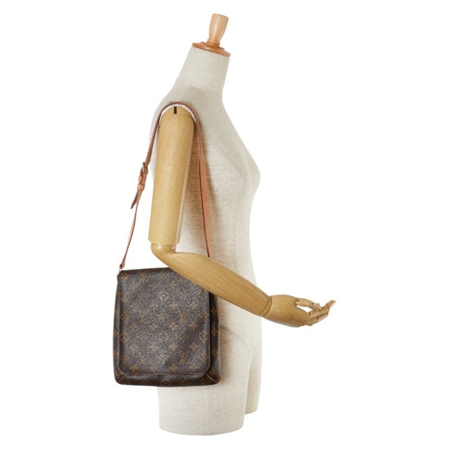 Louis Vuitton Brown Pvc Leather Shoulder Bag