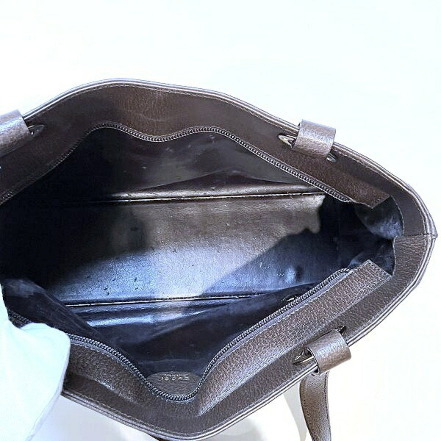 Gucci Brown Leather Shoulder Bag Tote Bag