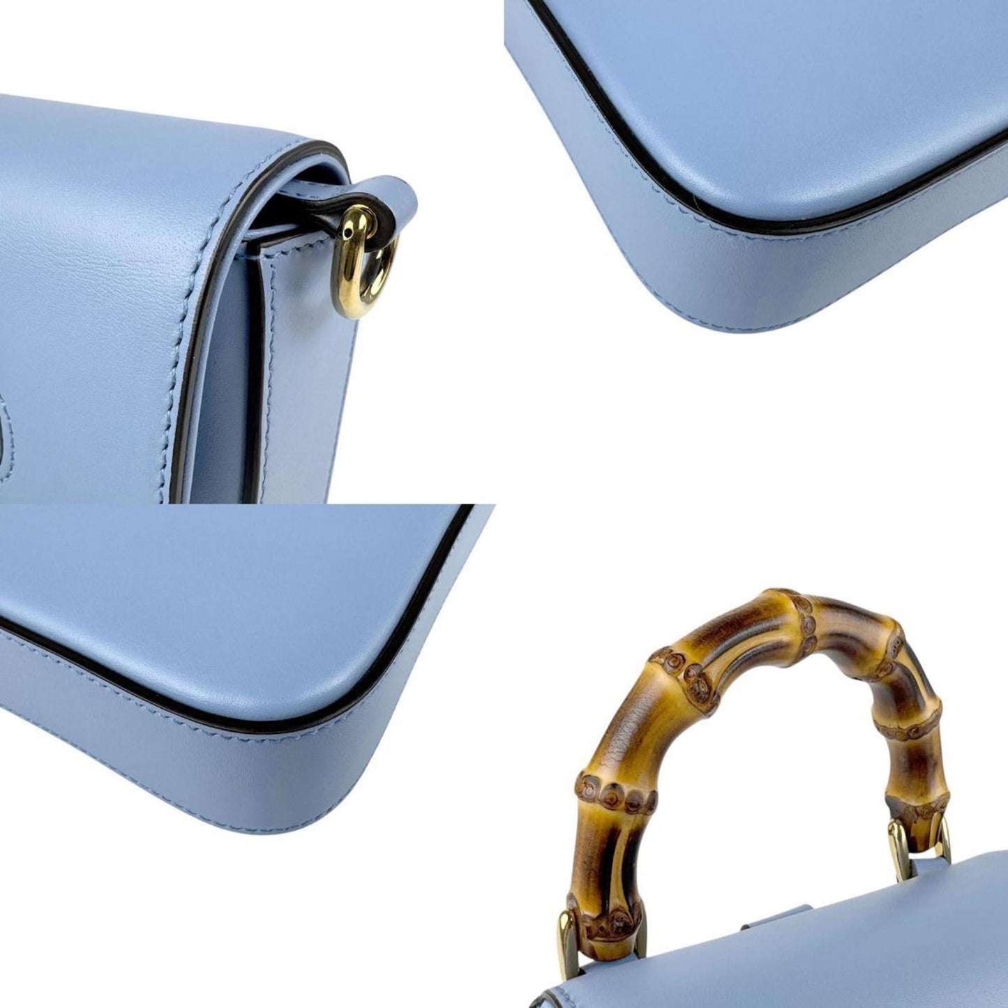Gucci Blue Leather Shoulder Bag