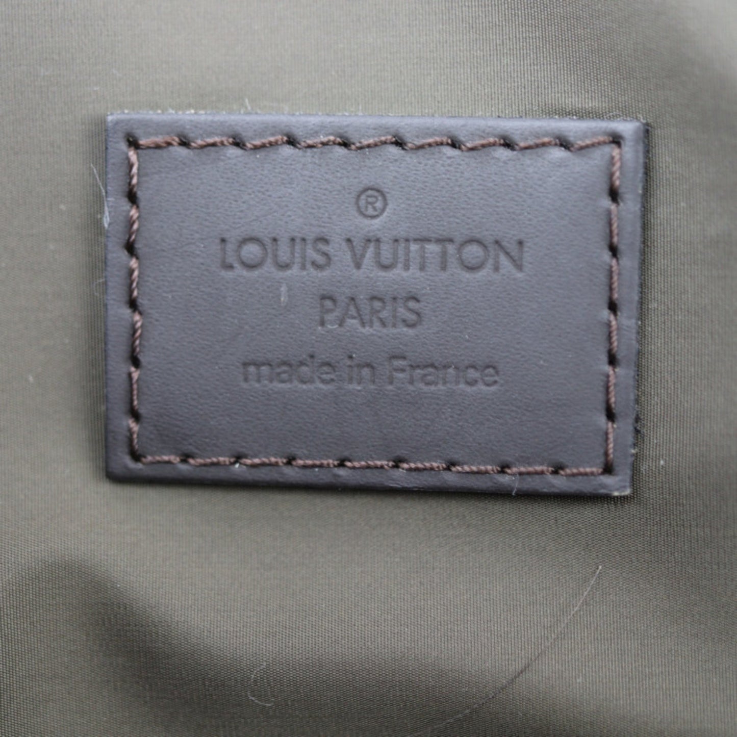 Louis Vuitton Black Damier Canvas Leather Messenger Bag Shoulder Bag