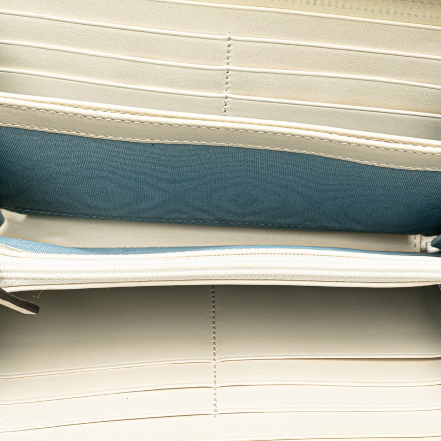 Gucci Ivory White Leather Long Wallet (Bi-Fold)