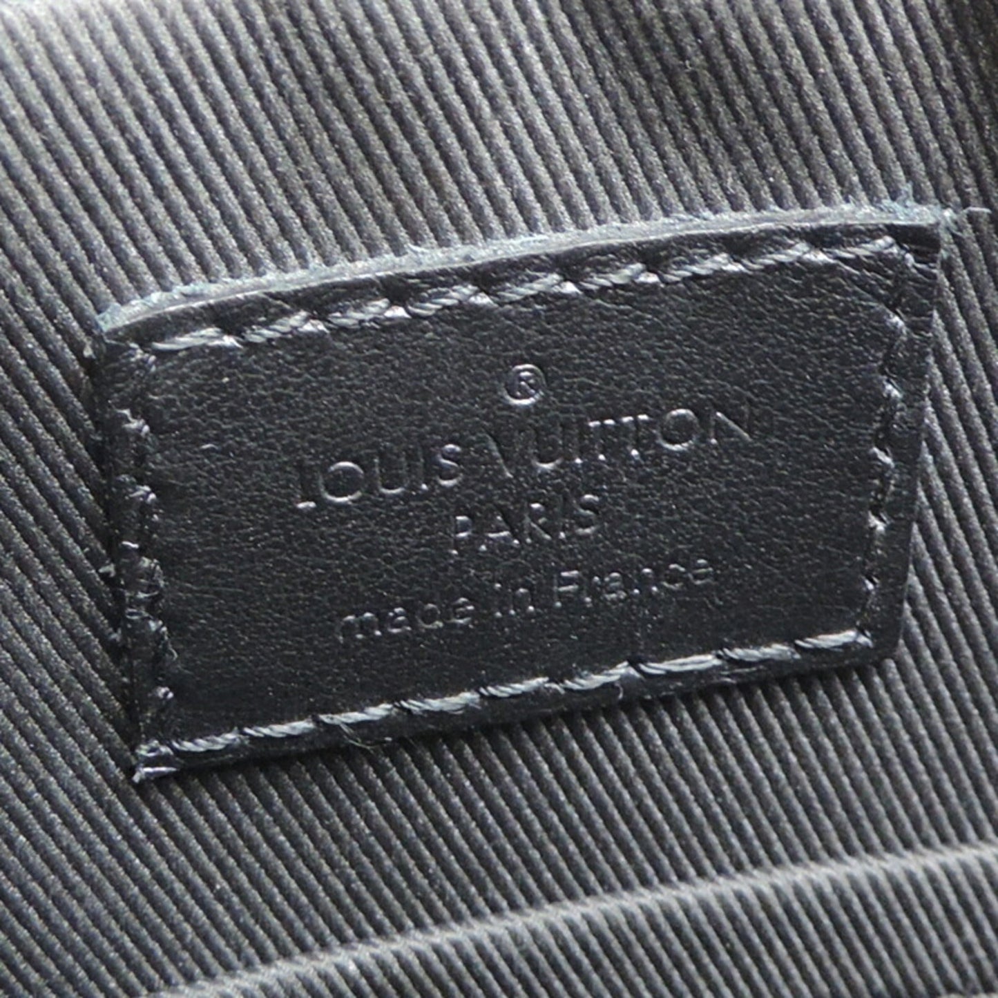 Louis Vuitton Black Gray Monogram Eclipse Pouch Shoulder Bag