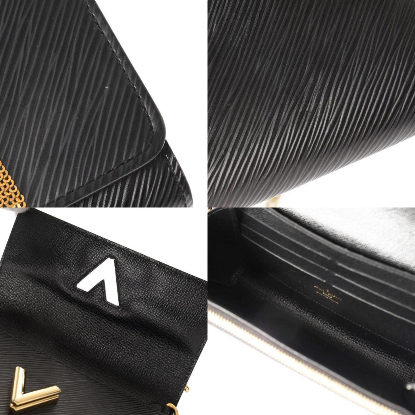 Louis Vuitton Black Leather Shoulder Bag