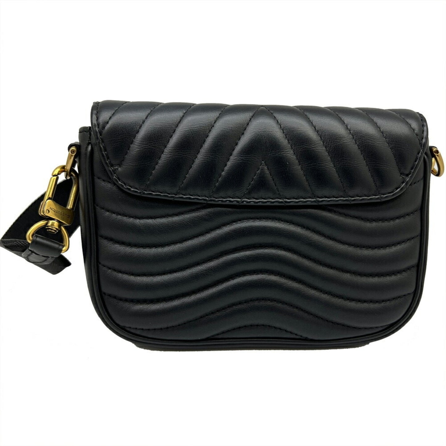 Louis Vuitton Black Leather Shoulder Bag