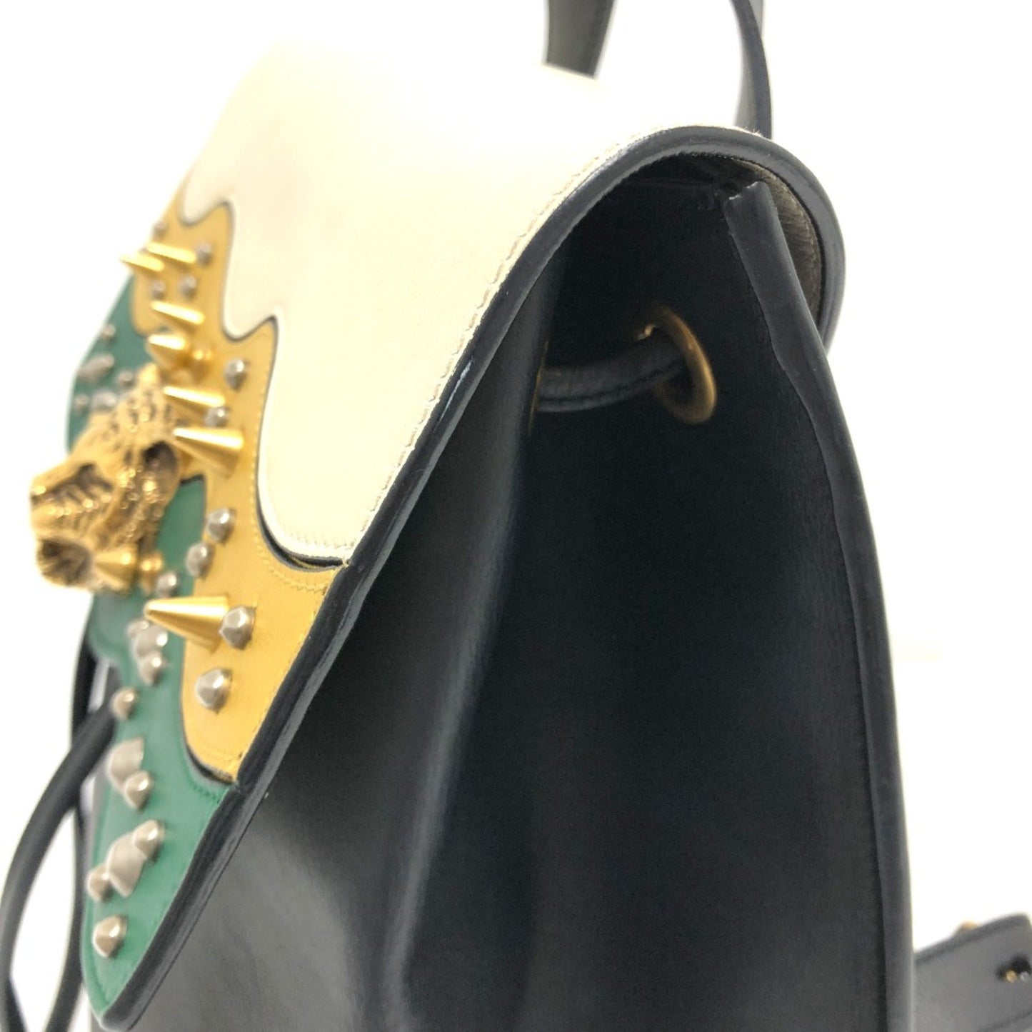 Gucci Black Leather Backpack