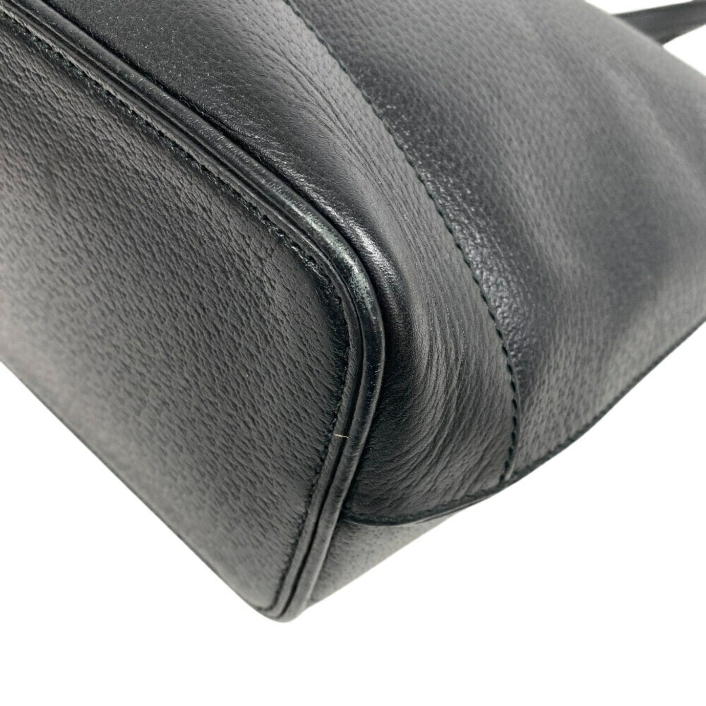 Gucci Black Leather Tote Bag