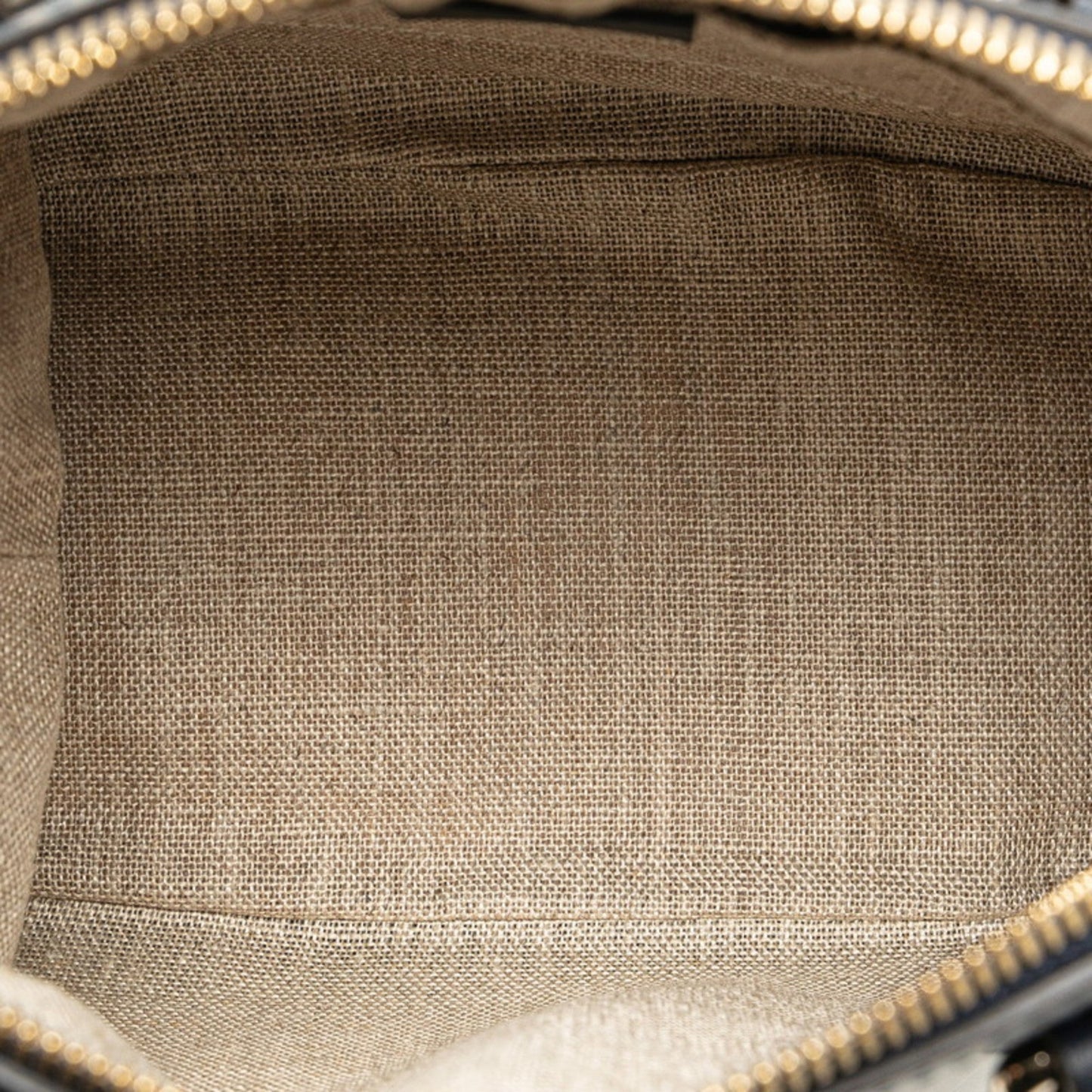 Gucci Gold Navy Leather Handbag Shoulder Bag