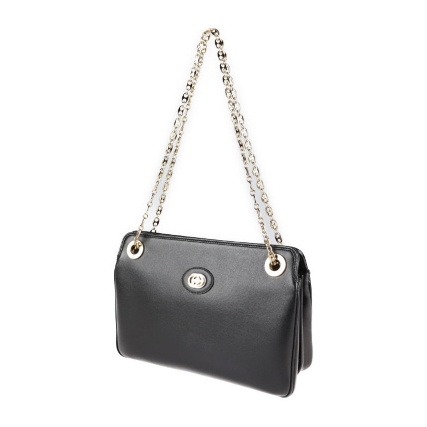 Gucci Black Leather Shoulder Bag