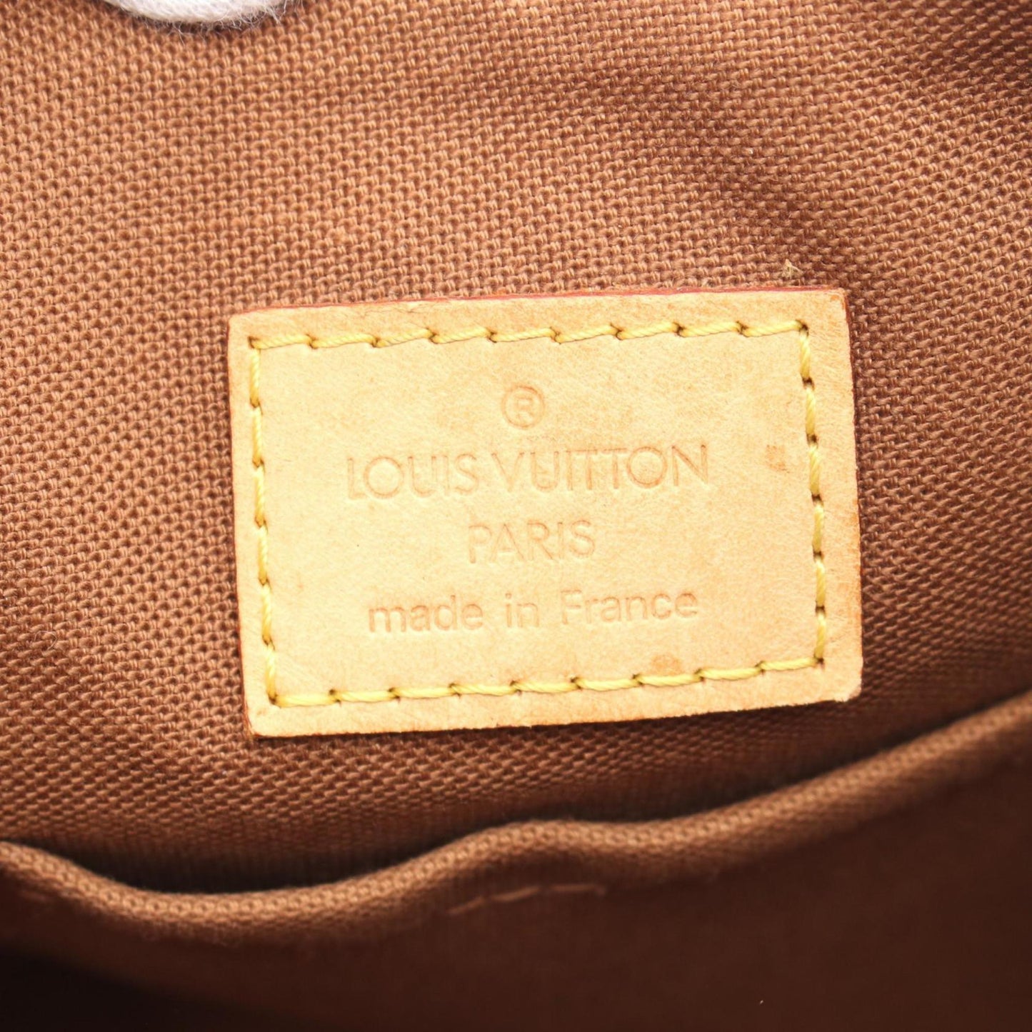 Louis Vuitton Brown Monogram Coated Canvas Leather Shoulder Bag