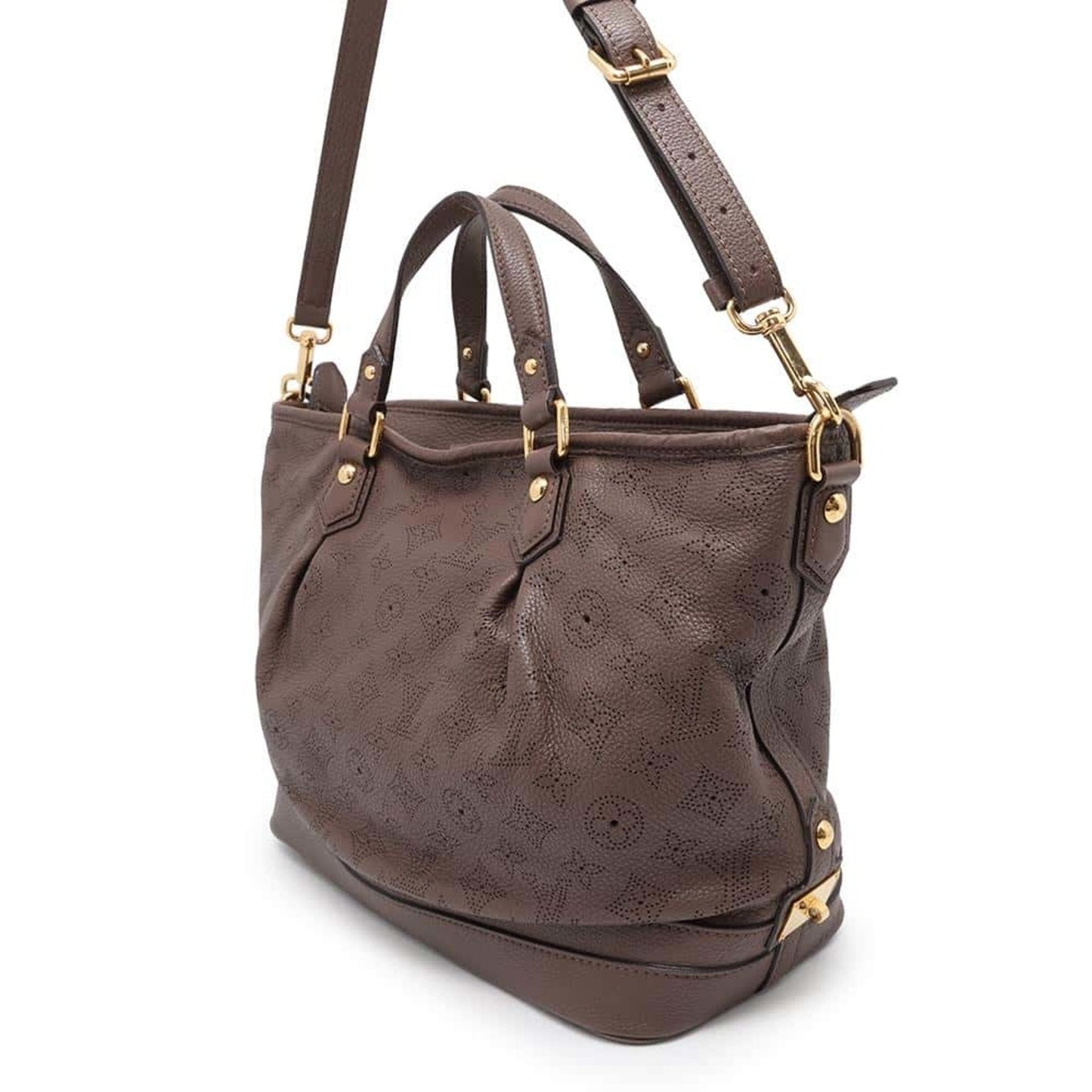 Louis Vuitton Monogram Brown Mahina Leather Handbag Shoulder Bag