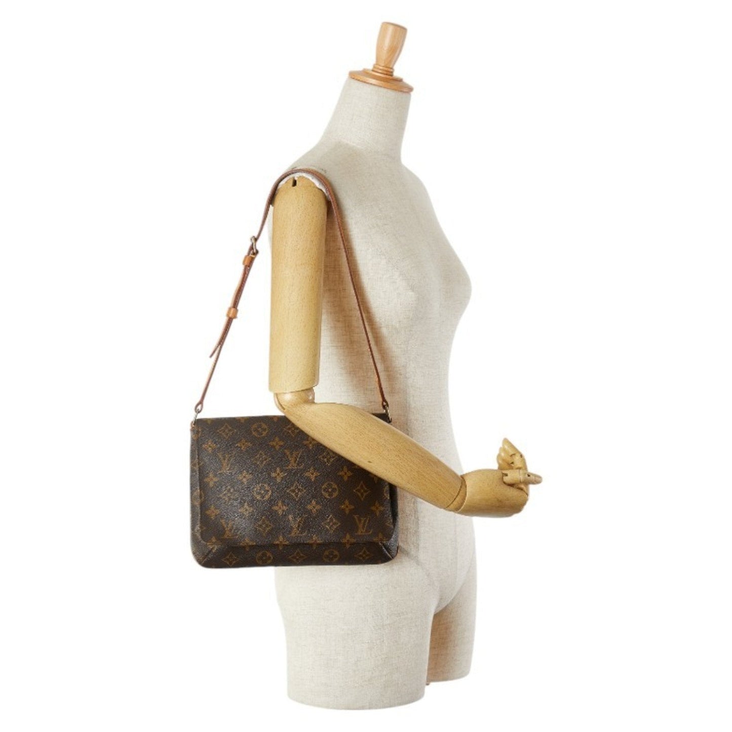Louis Vuitton Brown Pvc Leather Shoulder Bag