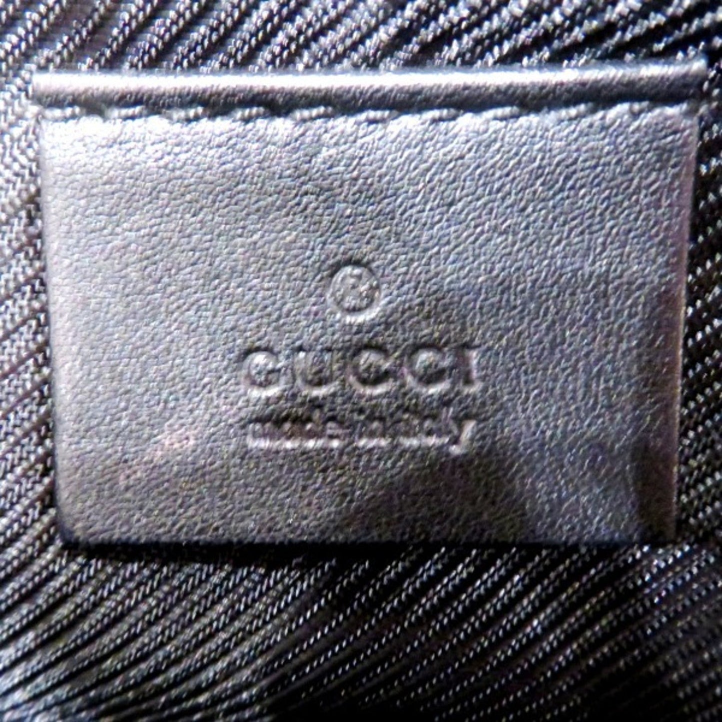 Gucci Black Gg Canvas Handbag