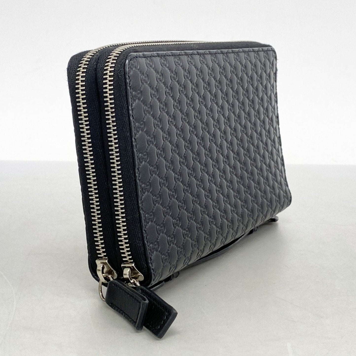 Gucci Black Leather Long Wallet (Bi-Fold)