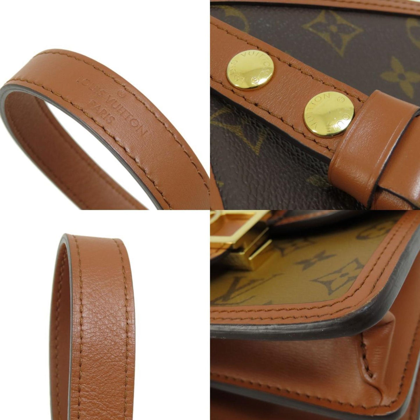 Louis Vuitton Brown Monogram Monogram Reverse Monogram Monogram Reverse Shoulder Bag