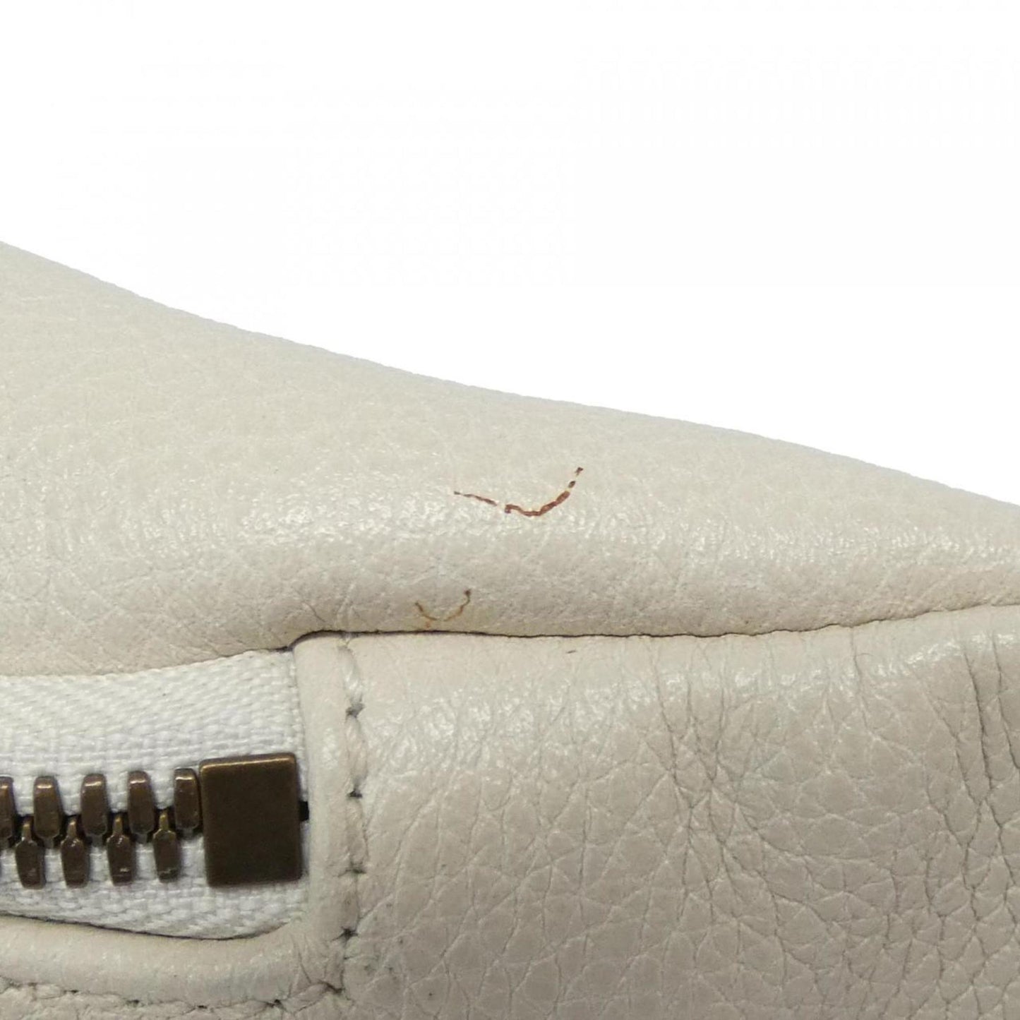 Gucci White Leather Fanny Pack