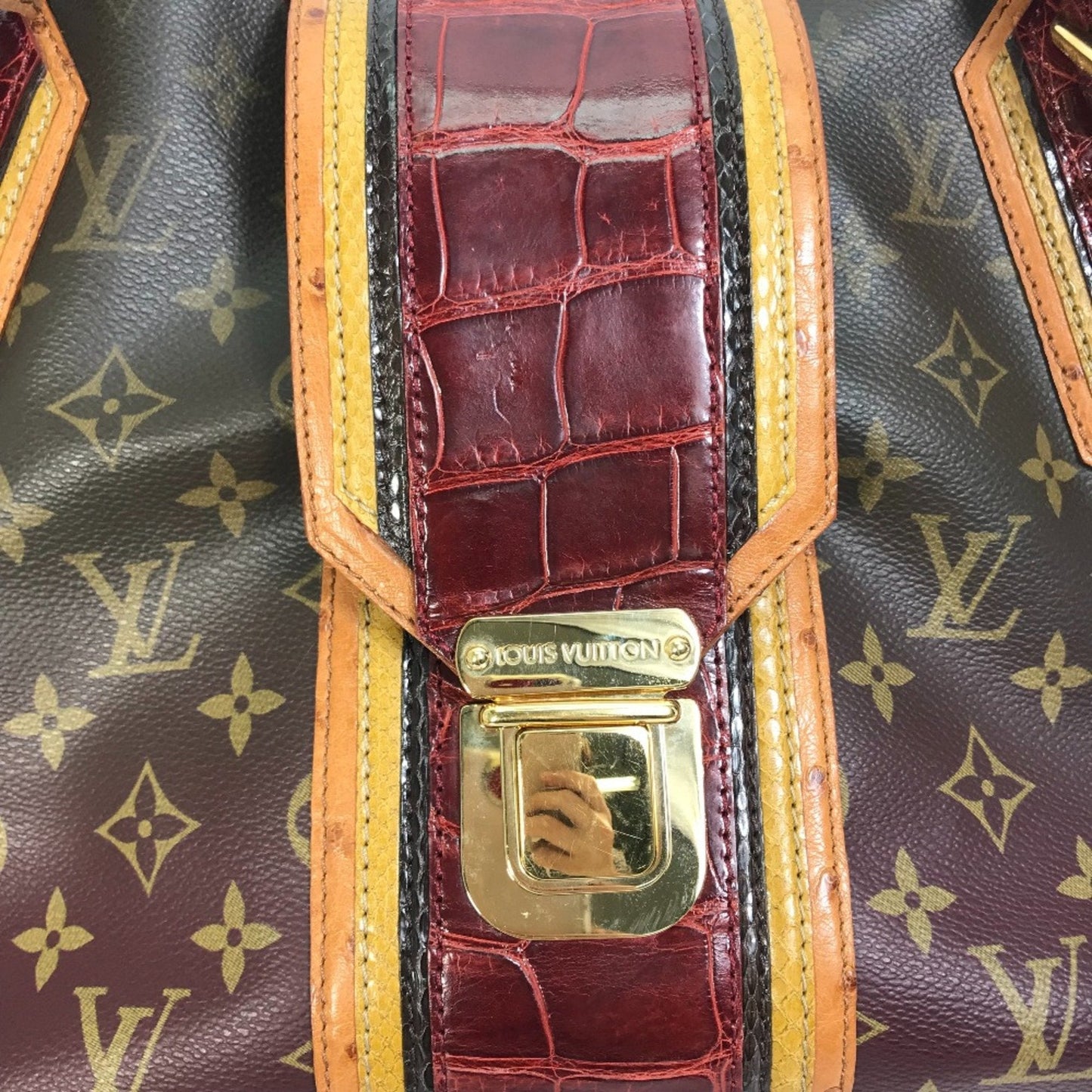 Louis Vuitton Red Cloth Shoulder Bag
