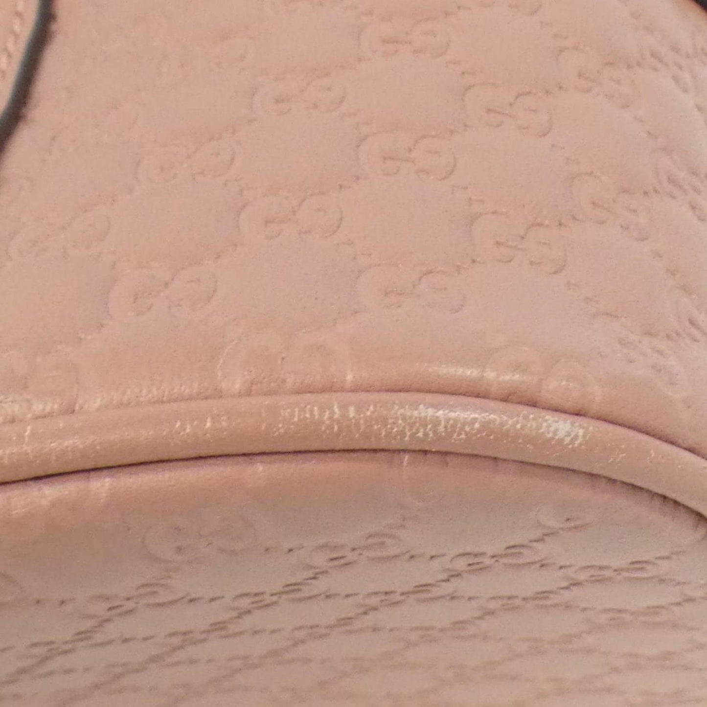 Gucci Pink Micro Gg Leather Handbag