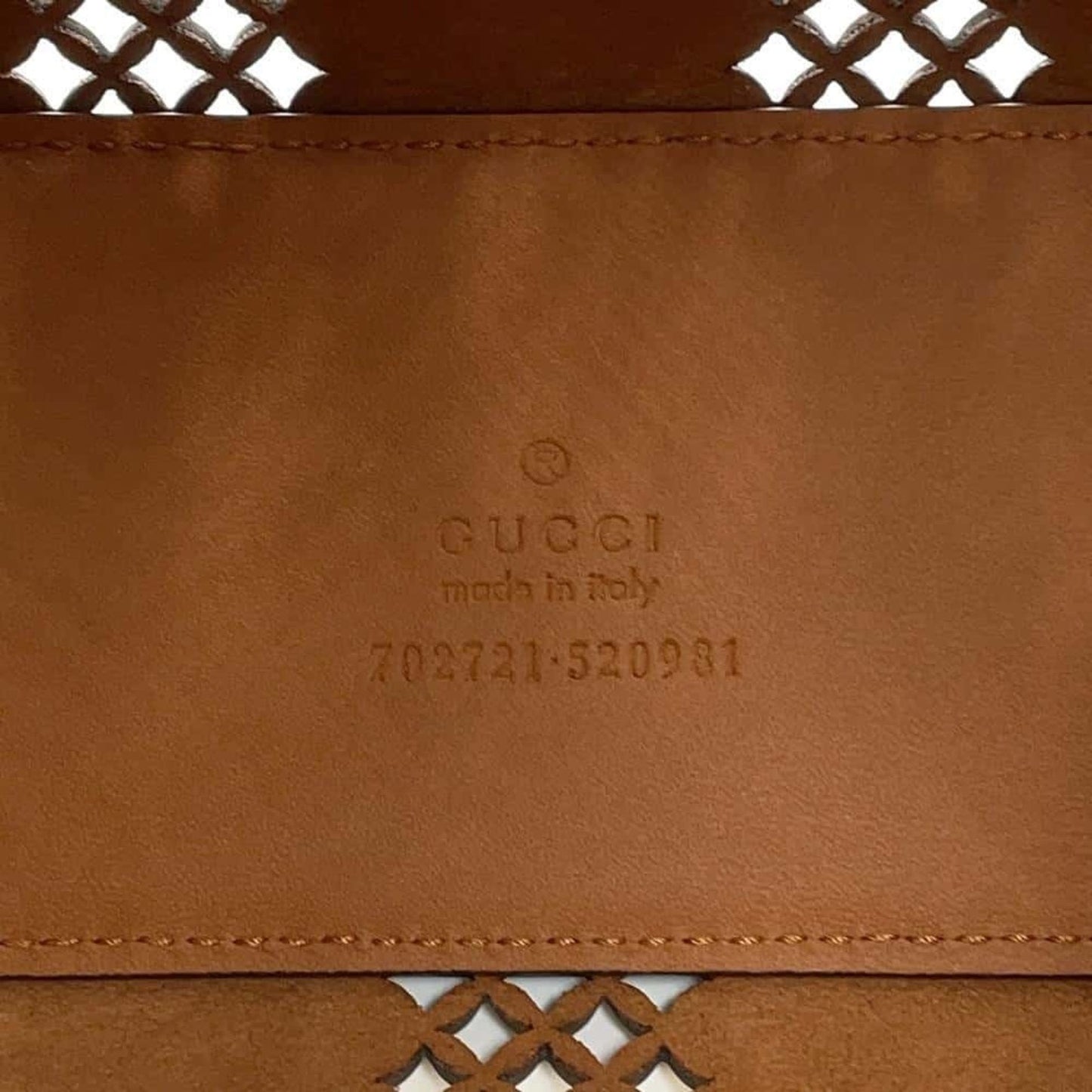 Gucci Light Brown Leather Handbag