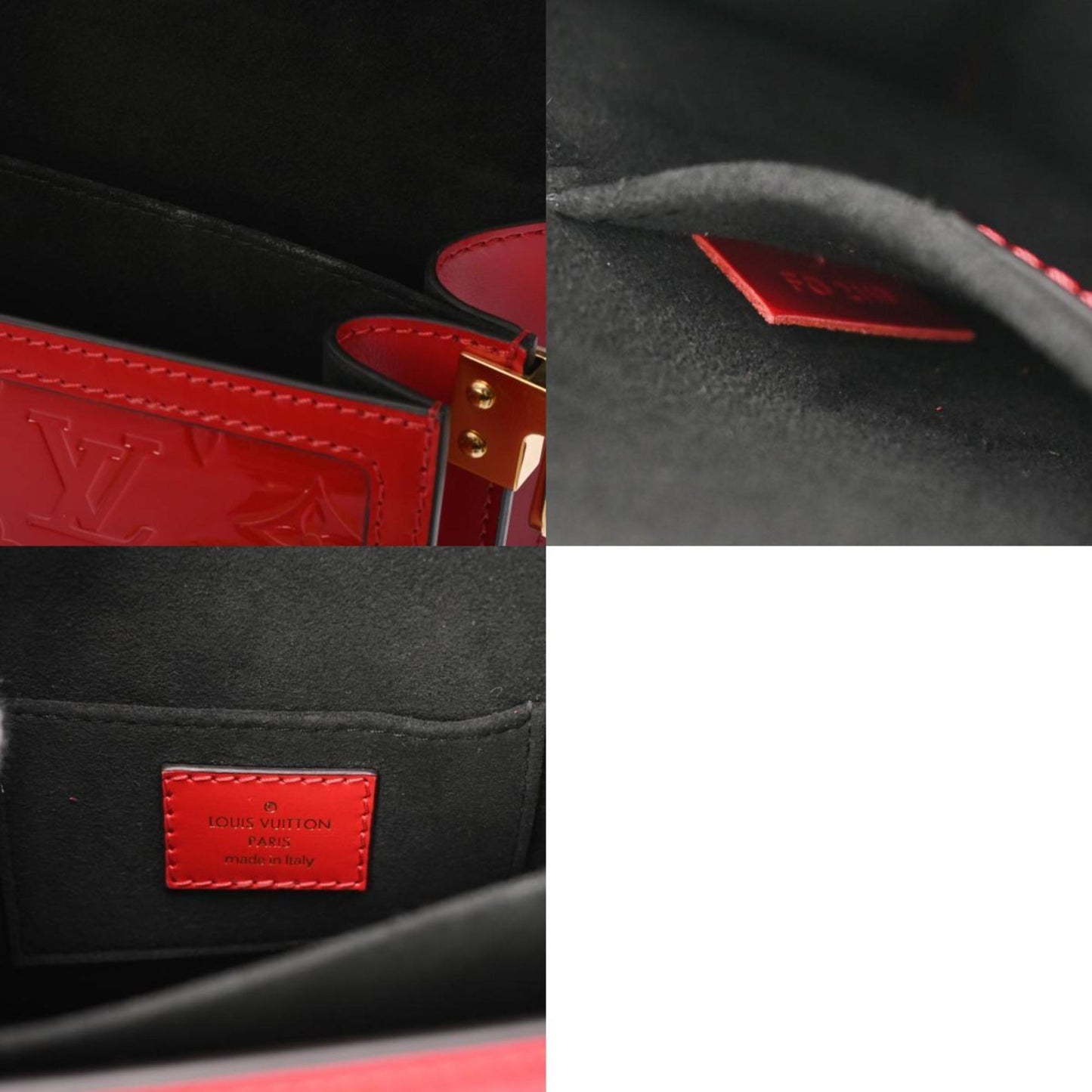 Louis Vuitton Monogram Vernis Red Color Vernis Shoulder Bag