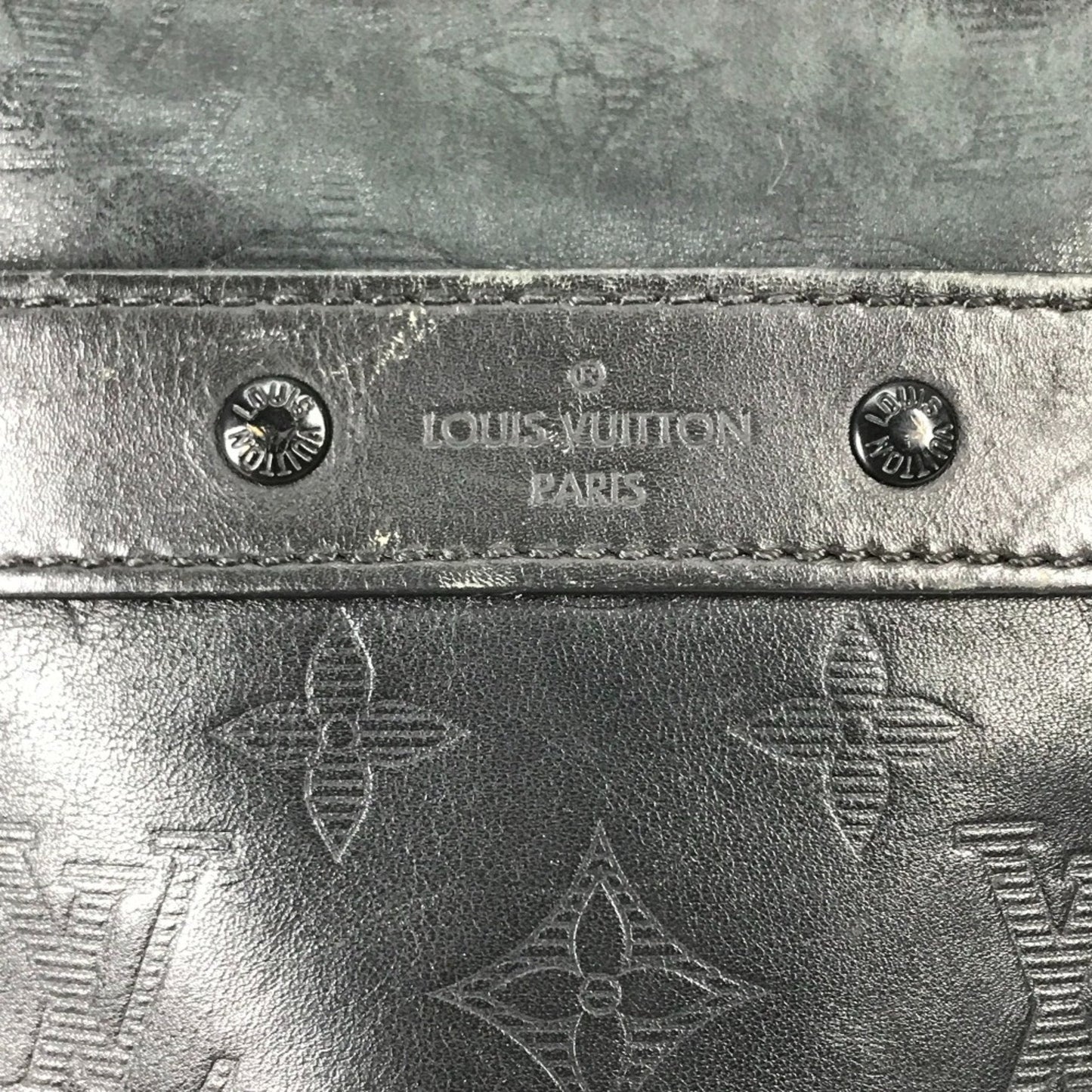 Louis Vuitton Black Leather Shoulder Bag
