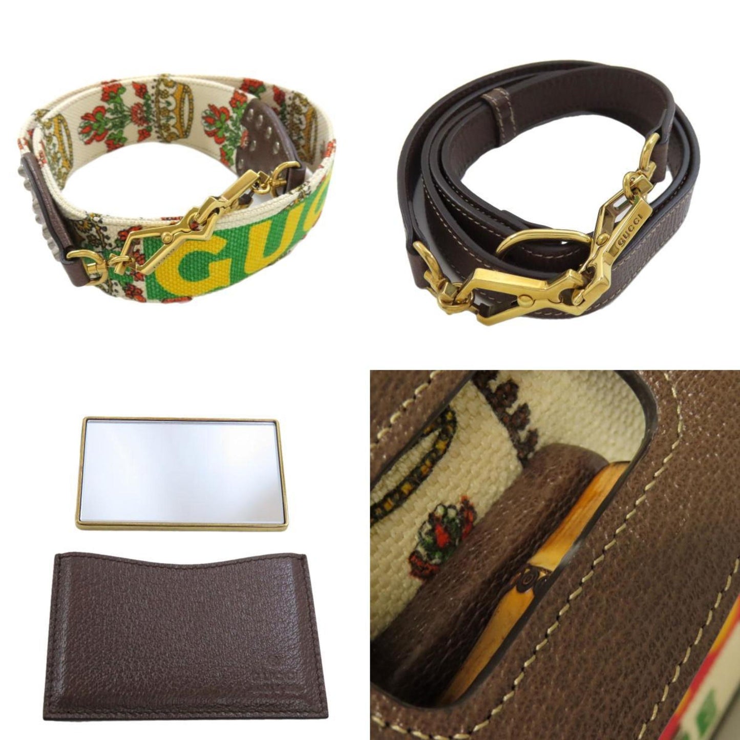Gucci Brown Canvas Handbag