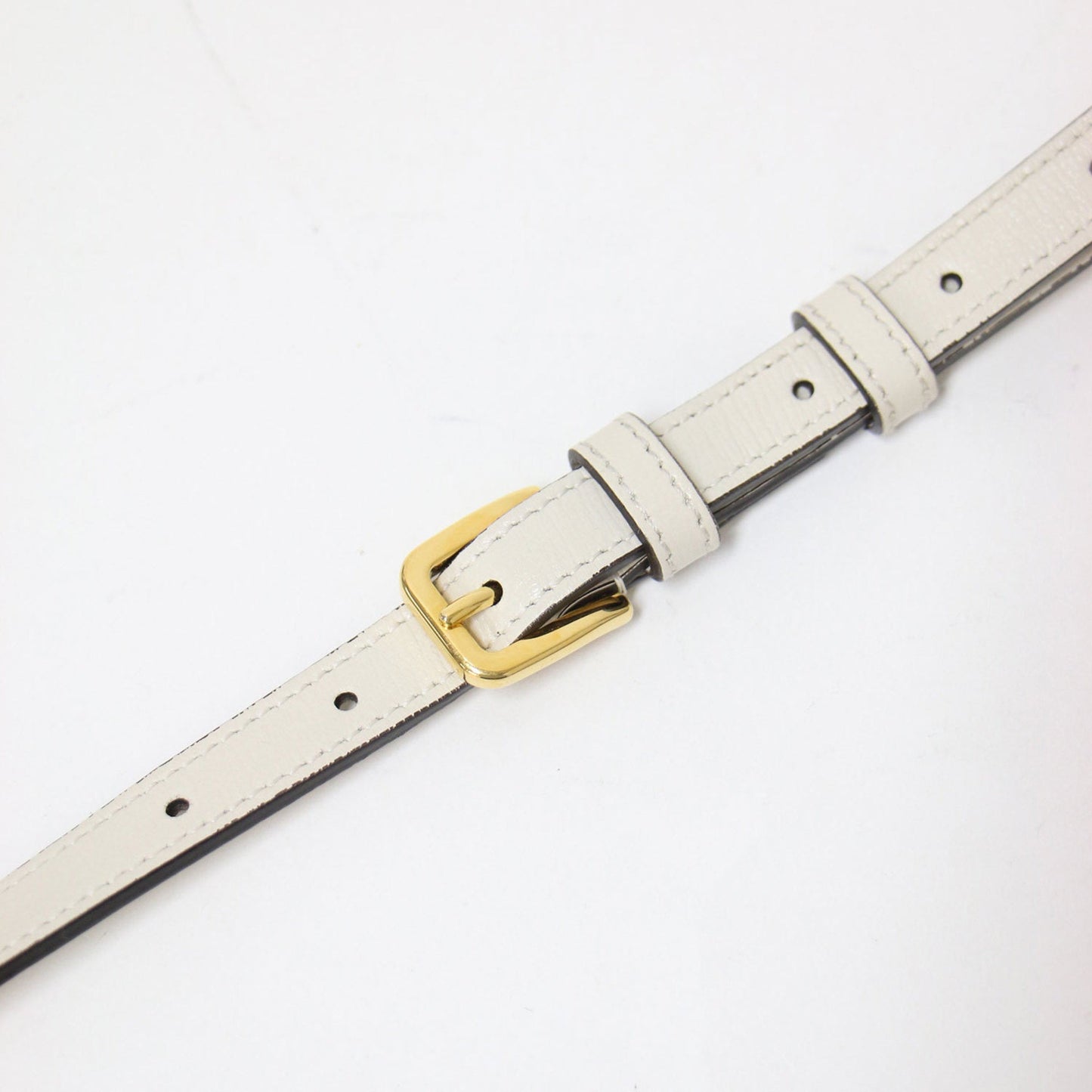 Gucci Horsebit Beige White Pvc Leather Shoulder Bag