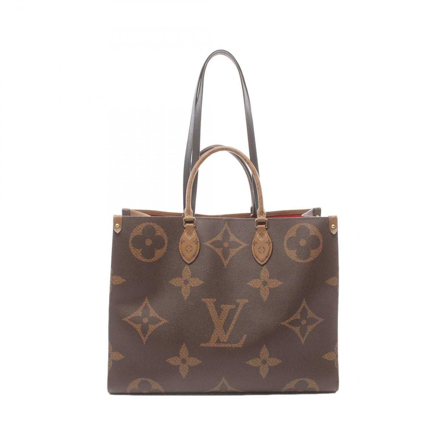 Louis Vuitton Brown Coated Canvas Leather Shoulder Bag