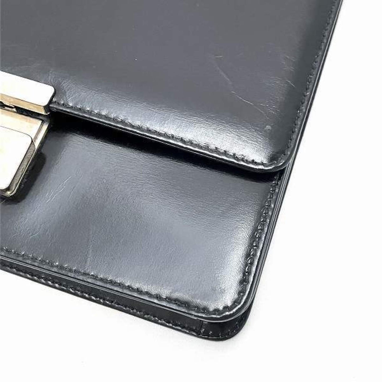 Gucci Black Leather Handbag Shoulder Bag