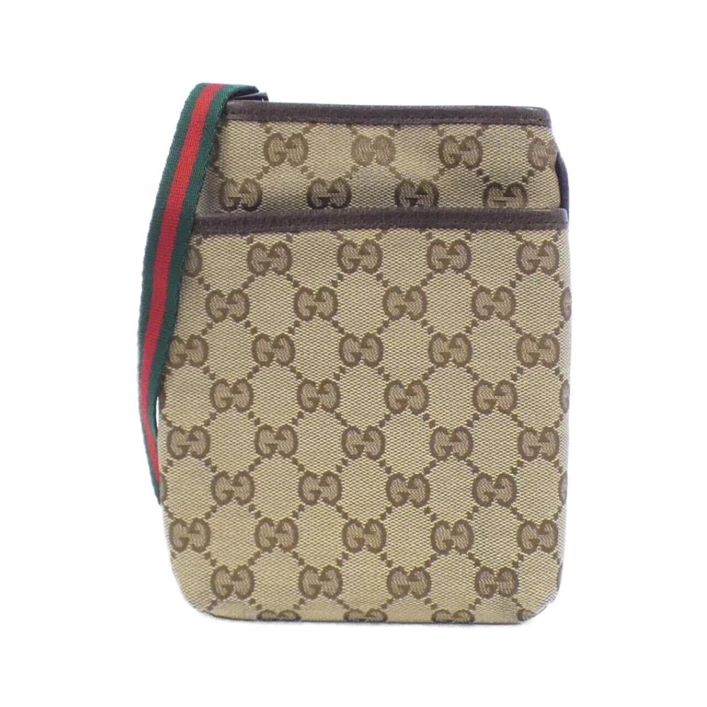 Gucci Beige Brown Gg Canvas Shoulder Bag ()