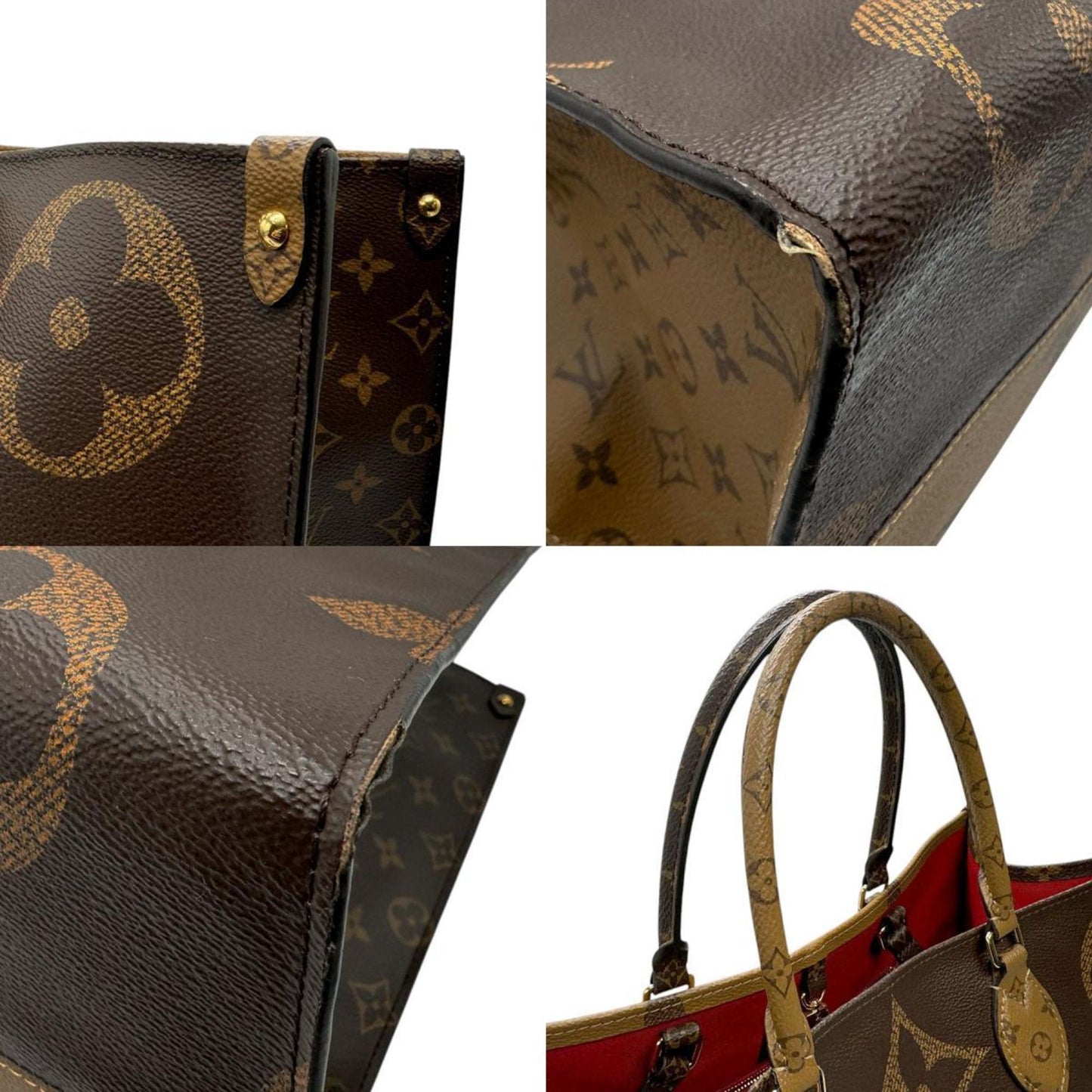 Louis Vuitton Brown Coated Canvas Handbag Shoulder Bag