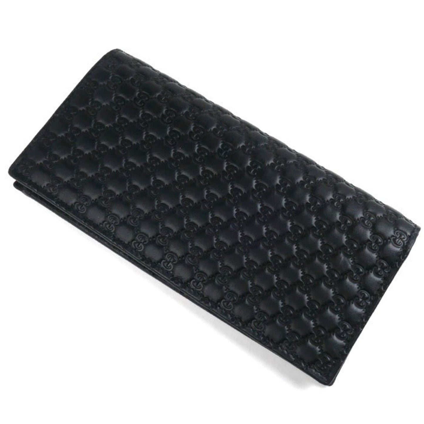 Gucci Black Leather Long Wallet (Bi-Fold) ()
