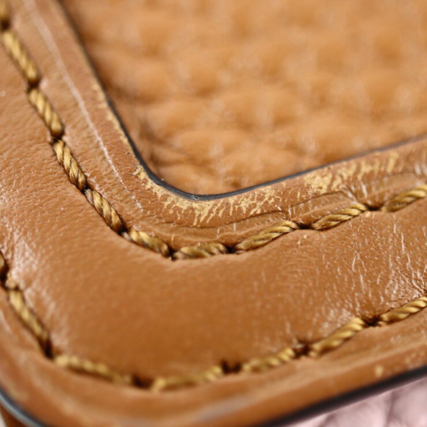 Louis Vuitton Brown Pink Clutch Bag Handbag Shoulder Bag