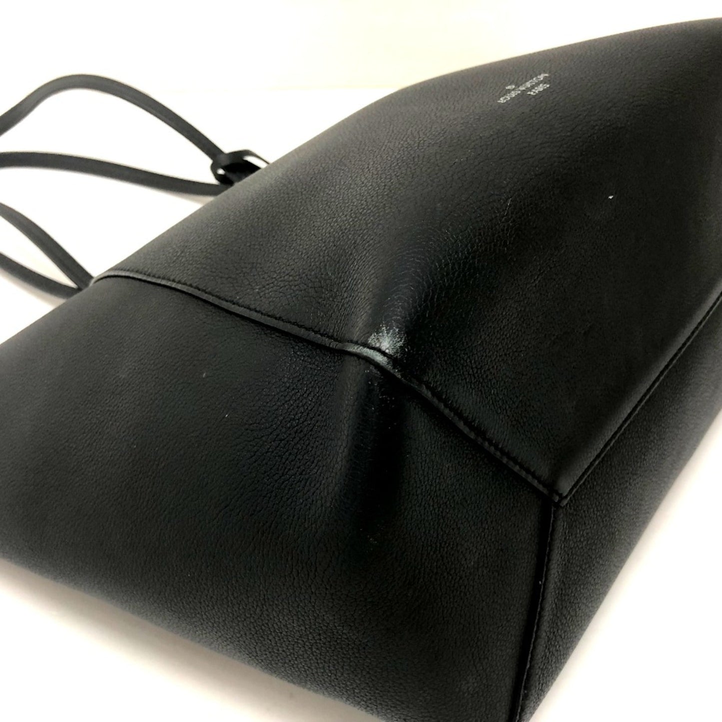 Louis Vuitton Black Leather Shoulder Bag