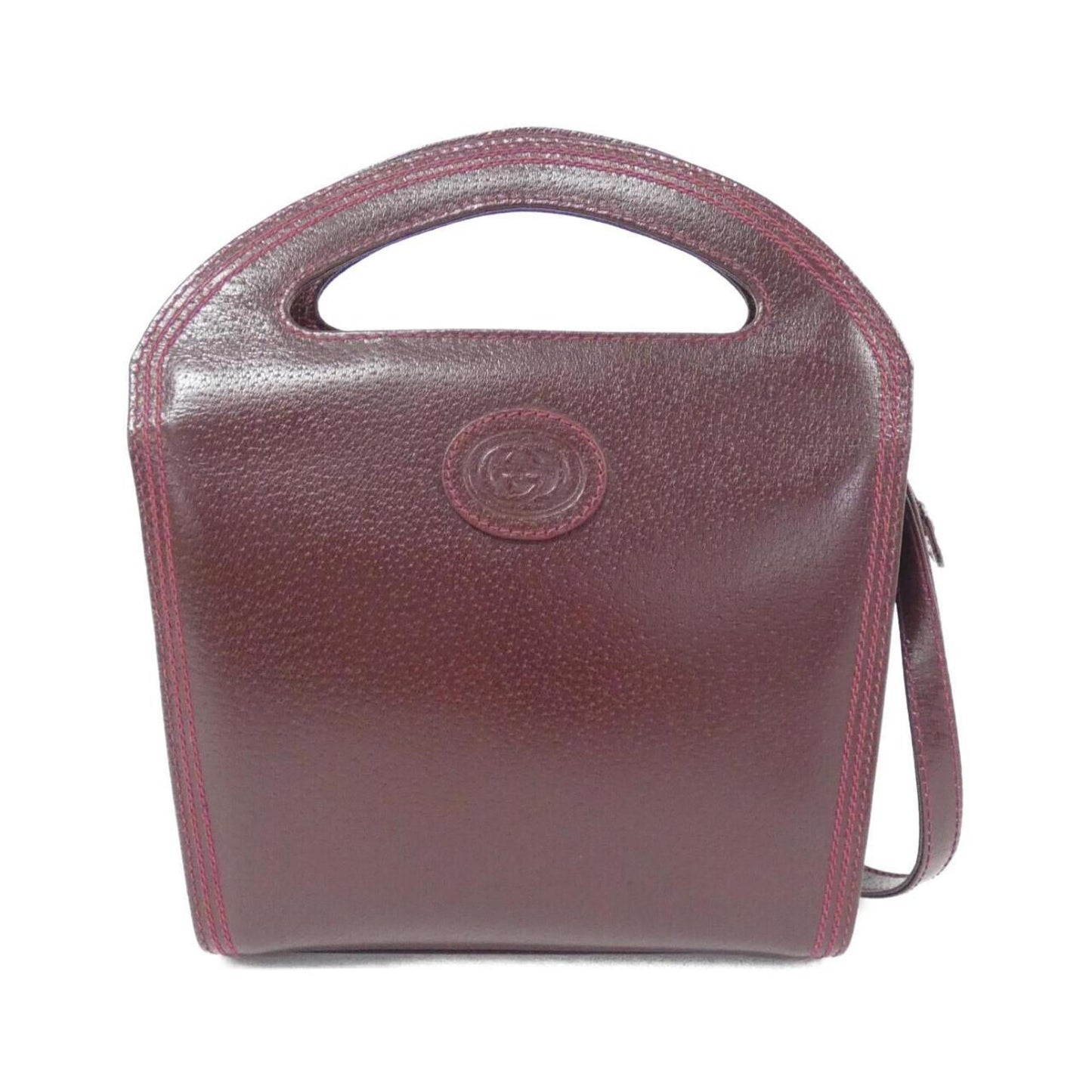 Gucci Bordeaux Leather Shoulder Bag ()