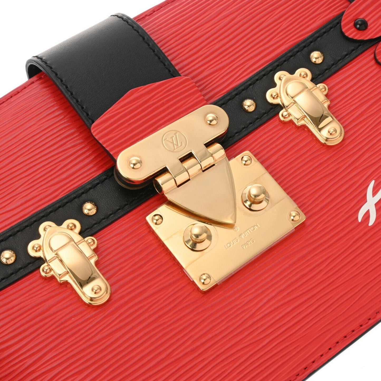 Louis Vuitton Noir Rouge Epi Leather Shoulder Bag