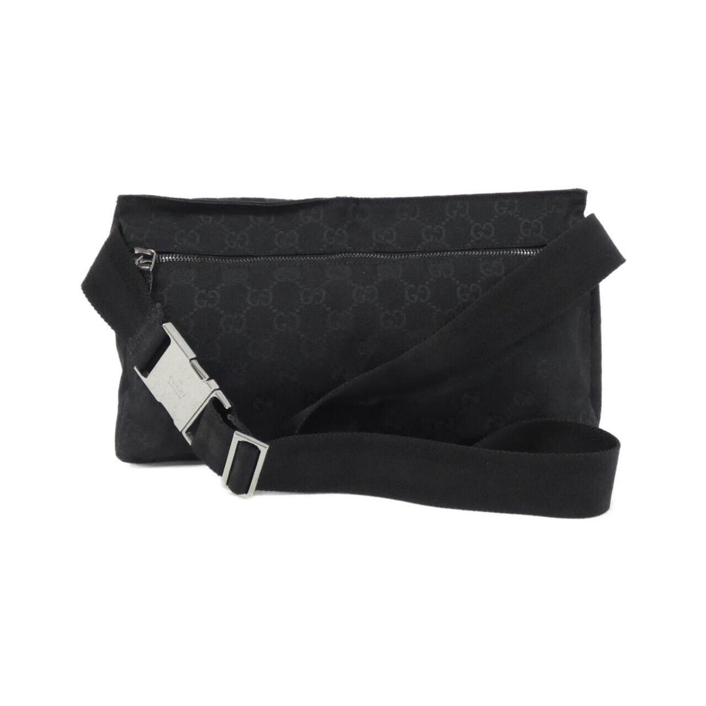 Gucci Black Gg Canvas Fanny Pack