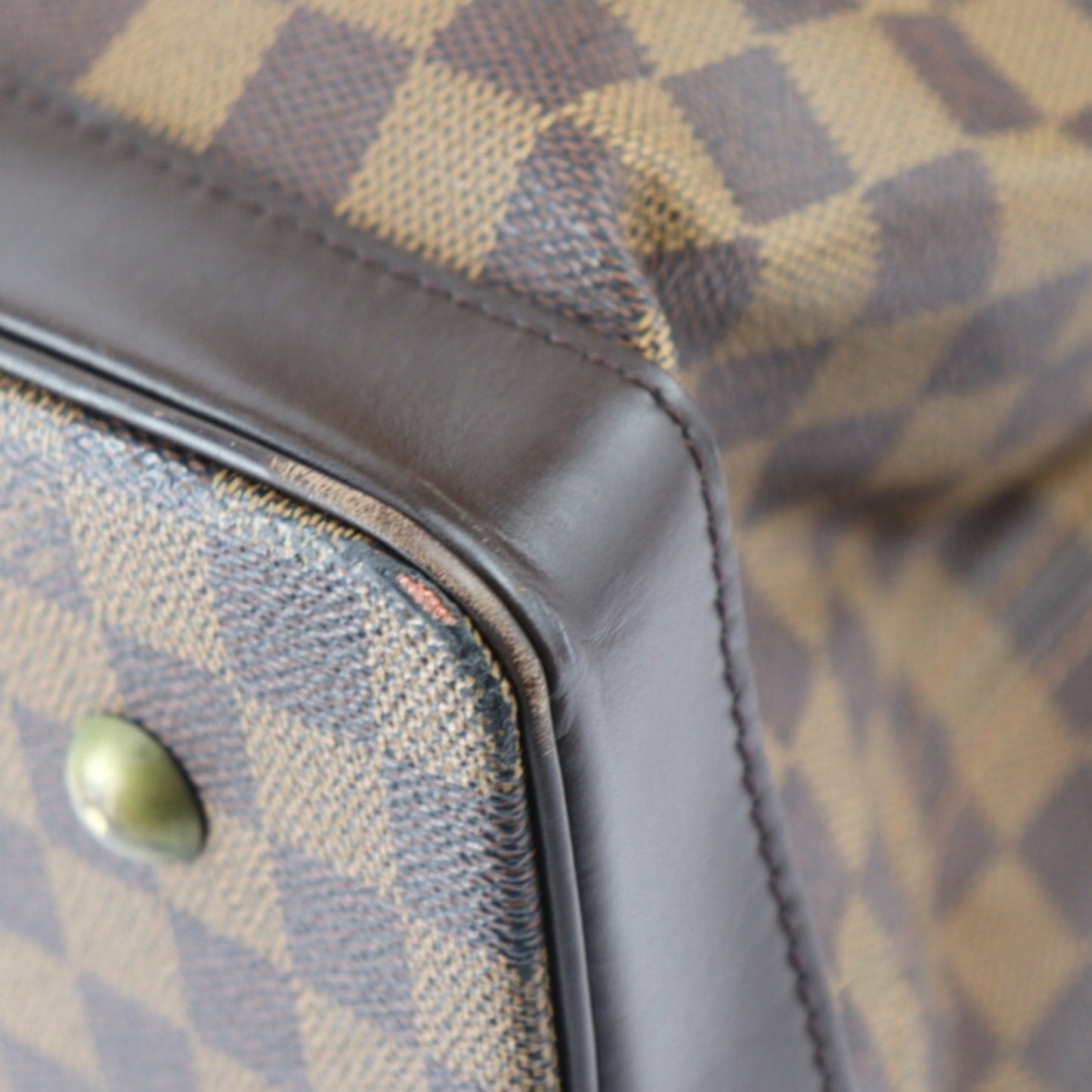 Louis Vuitton Anthracite Brown Ebene Damier Canvas Boston Bag Handbag Shoulder Bag Tote Bag