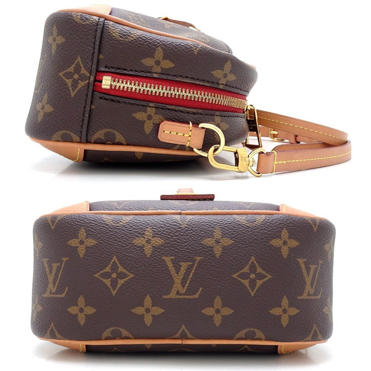 Louis Vuitton Brown Canvas Shoulder Bag