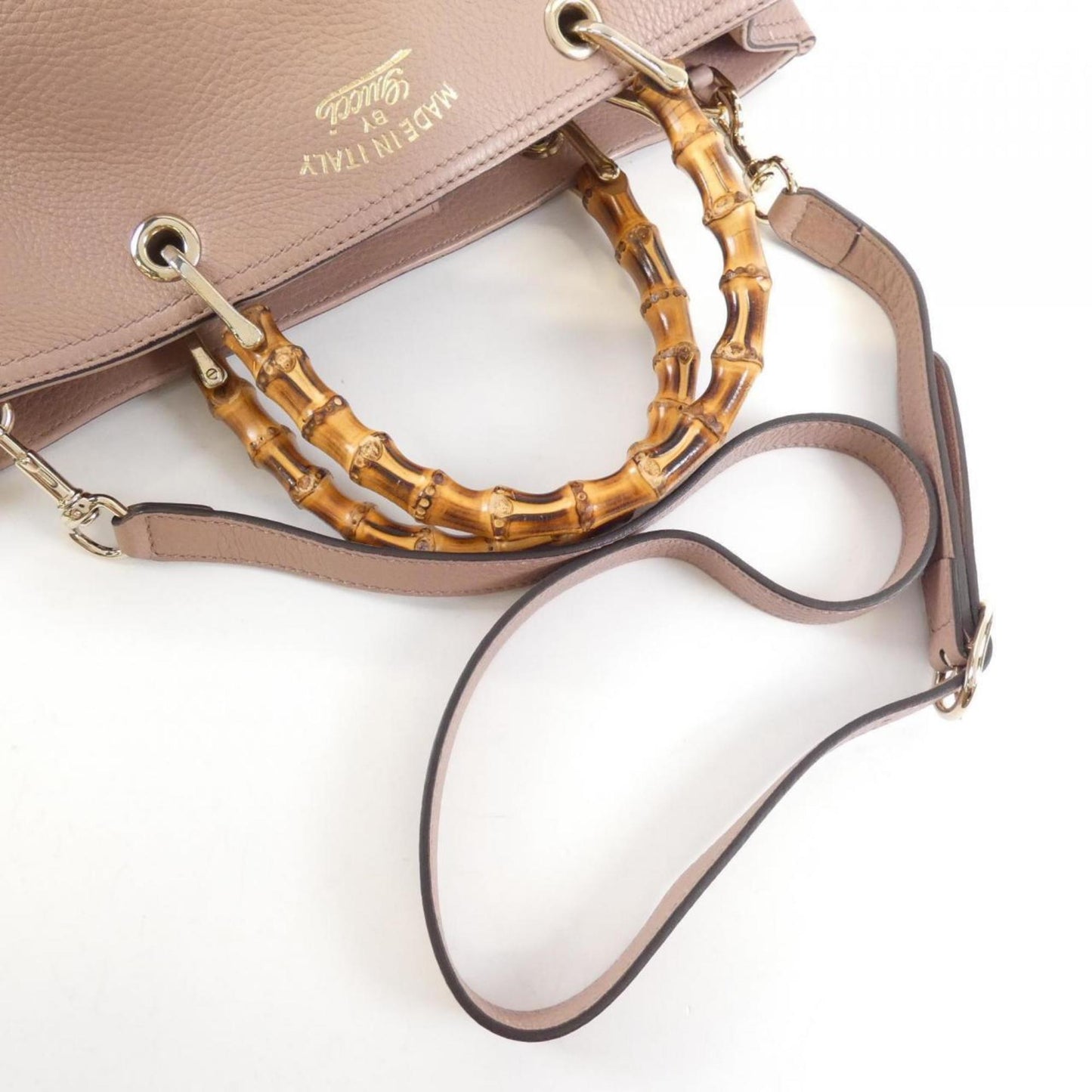 Gucci Gold Leather Handbag