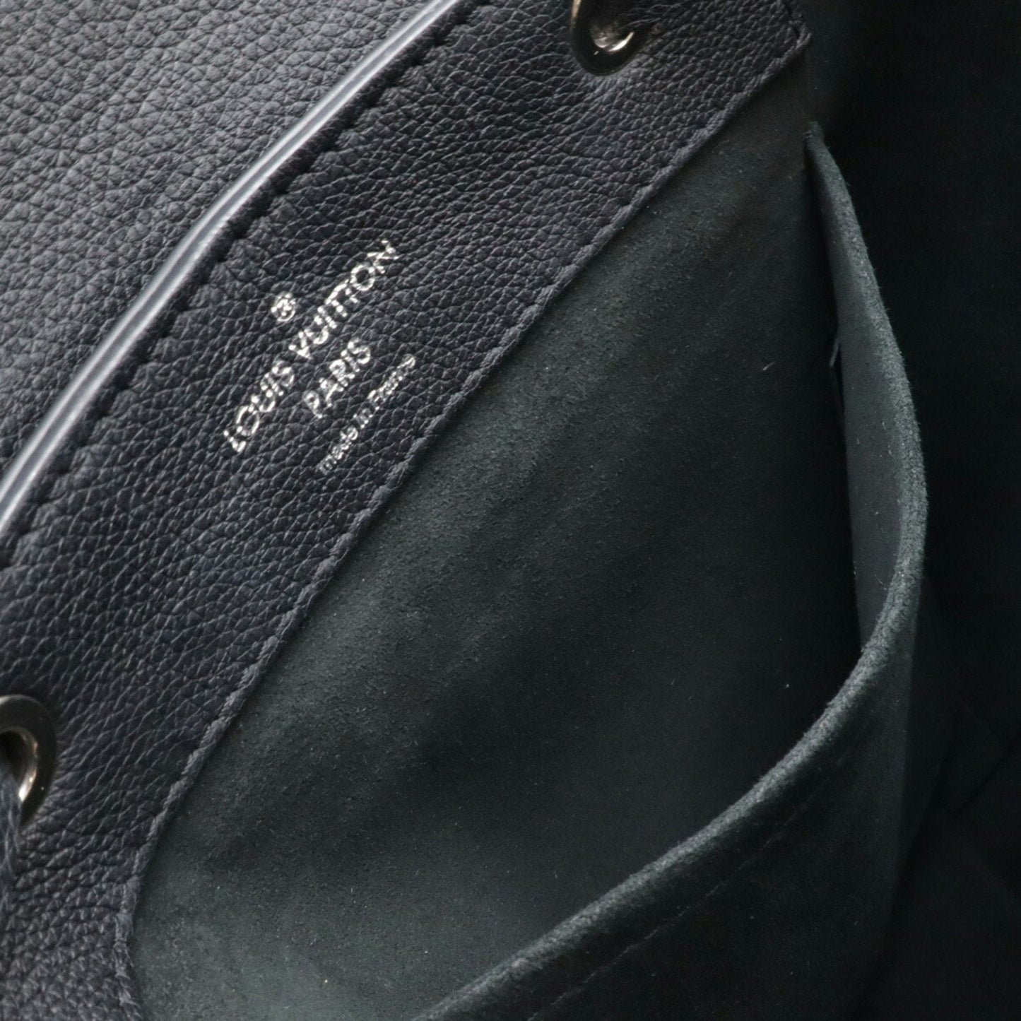 Louis Vuitton Noir Leather Backpack