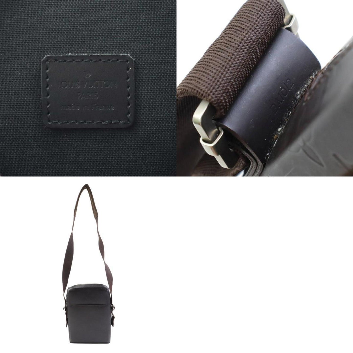 Louis Vuitton Dark Brown Leather Shoulder Bag