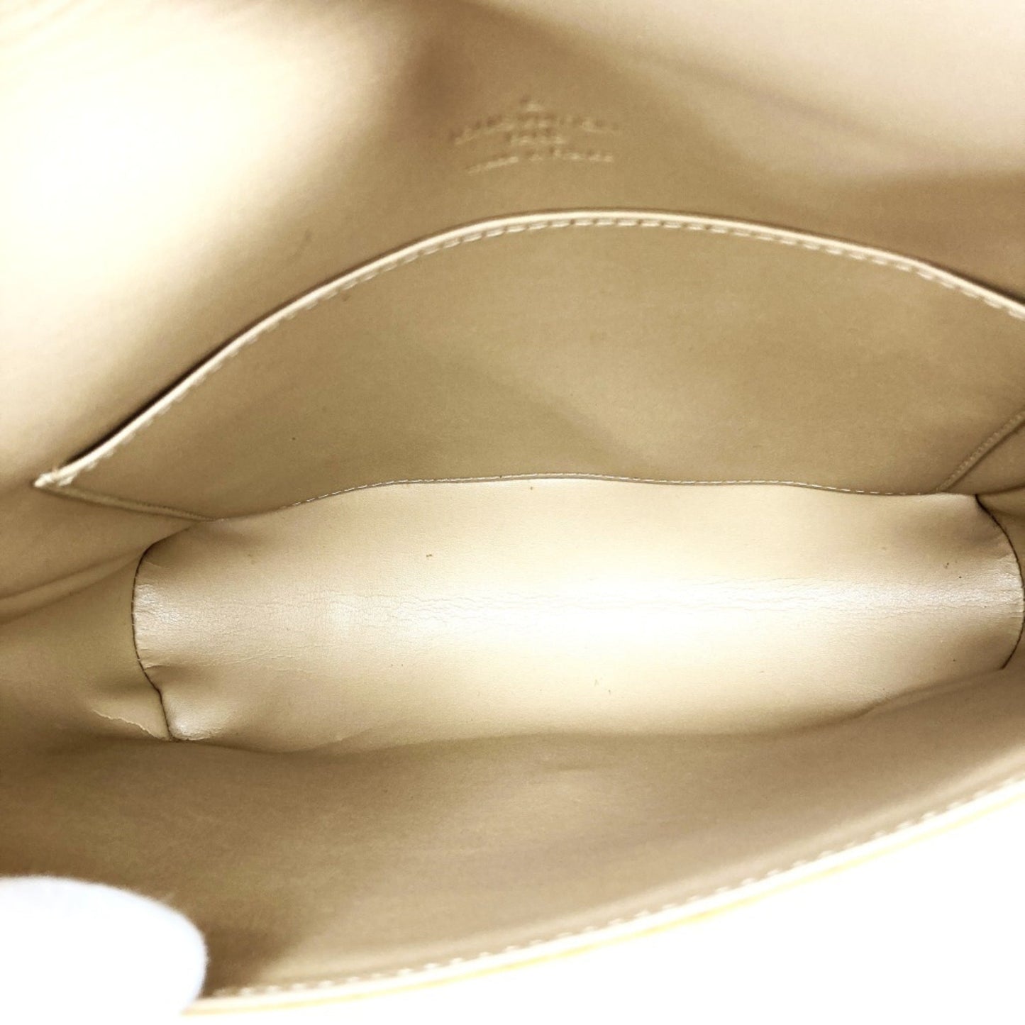 Louis Vuitton Beige Gold Vernis Shoulder Bag